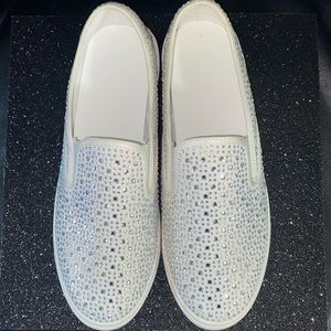 Rhinestone Slip on Shoes